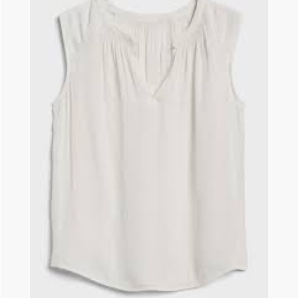 Banana Republic Smocked-Neck Blouse Size M - Picture 1 of 4